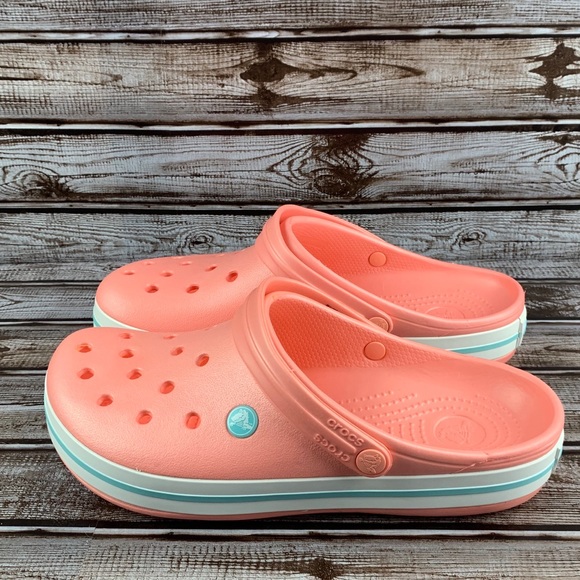 NEW!! Crocs Crocband Melon Clogs Sz 11 - Picture 3 of 6